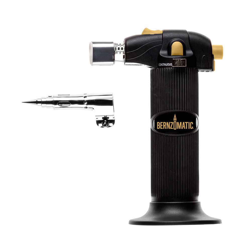 Bernzomatic Butane Gas Handheld Torch Head with Soldering Tip Trigger Ignition and Flame Lock 330194