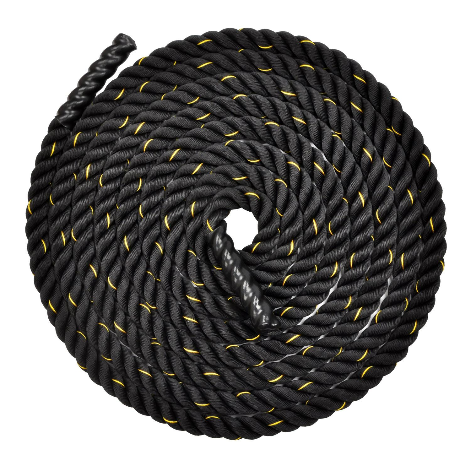 BalanceFrom Heavy HD Dacron Battle Exercise Training Rope， 1.5/2 in Diameter， 30/40/50 ft Length