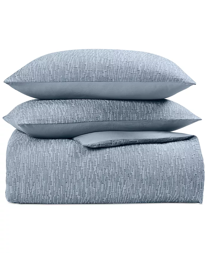 Oake Ripple Matelasse Duvet Cover Set， Twin，