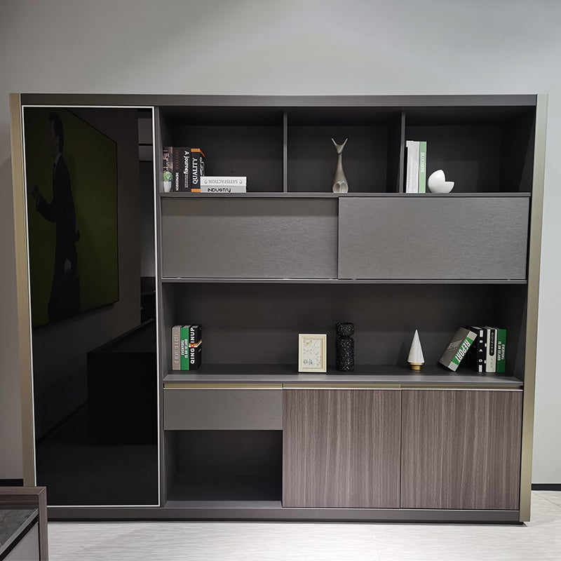 KAISON Display Unit 240cm - Dark Oak