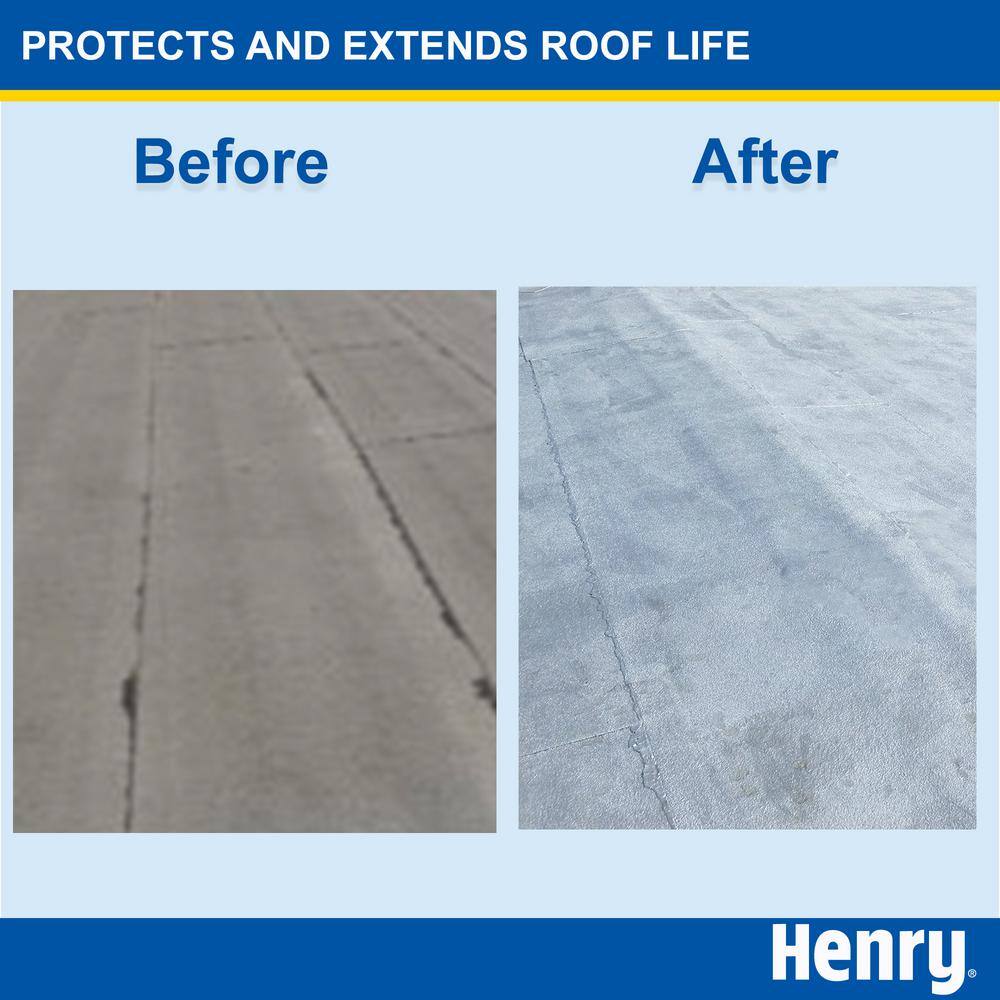 Henry 555 Fibered Aluminum Reflective Roof Coating 4.75 gal. HE555019