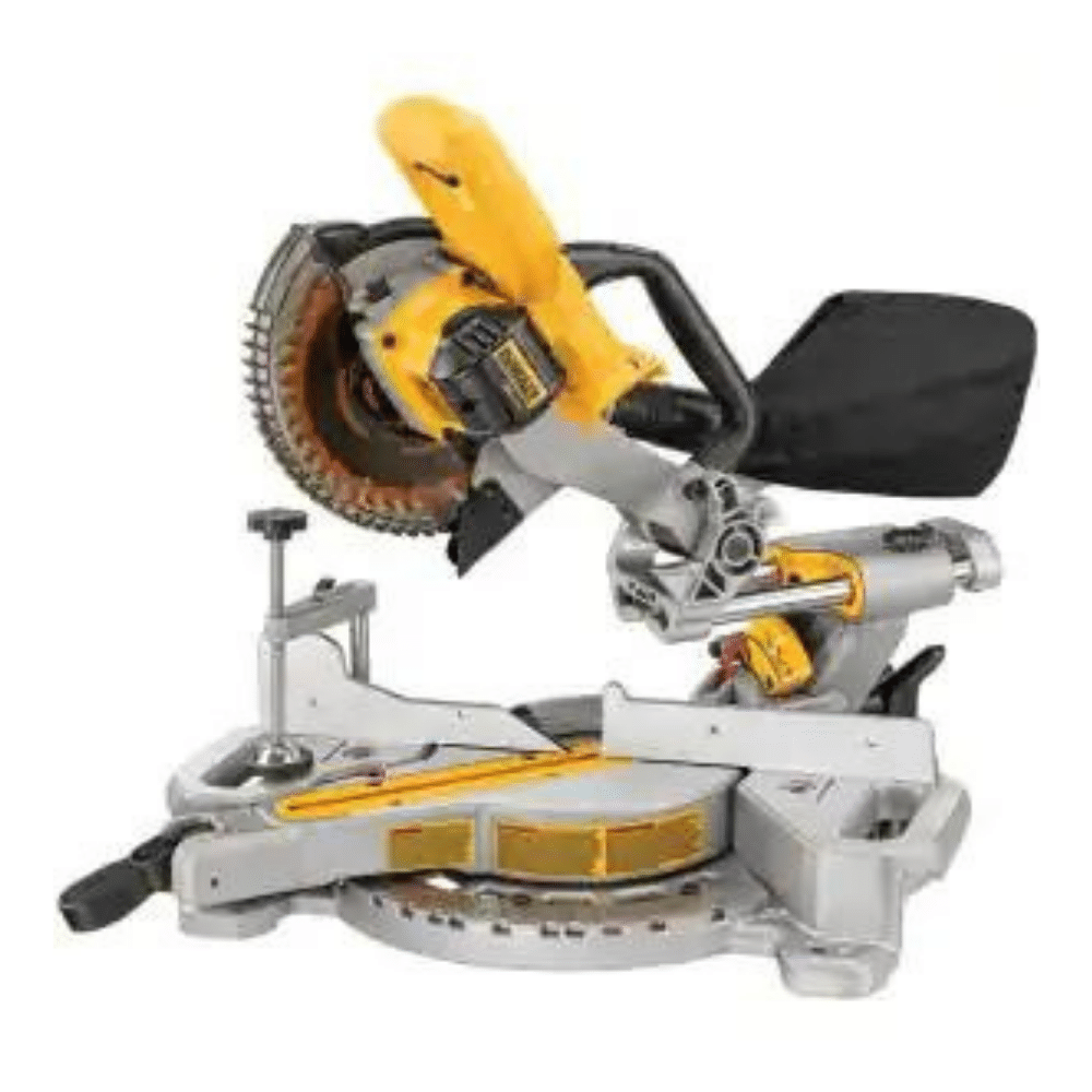 Dewalt 15 Amp Corded 12 in. Single Bevel Compound Miter Saw with 12 in. Miter Saw Blade 32-Teeth and 80-Teeth (2-Pack)