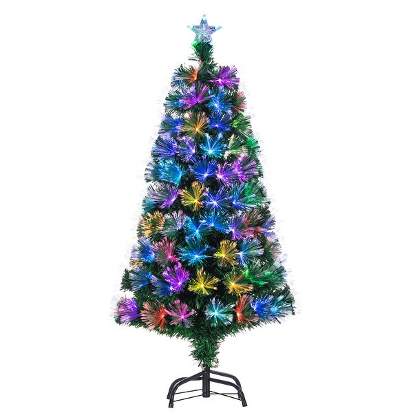 4 Foot High Fiber Optic Color Changing Tree