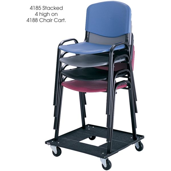 Safco Stacking Chair， Supports Up to 250 lb， 18