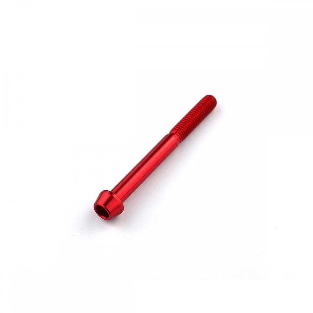 Racebolt Aluminium Tapered Socket Cap Bolt M6 X 1.0mm X 60mm Red