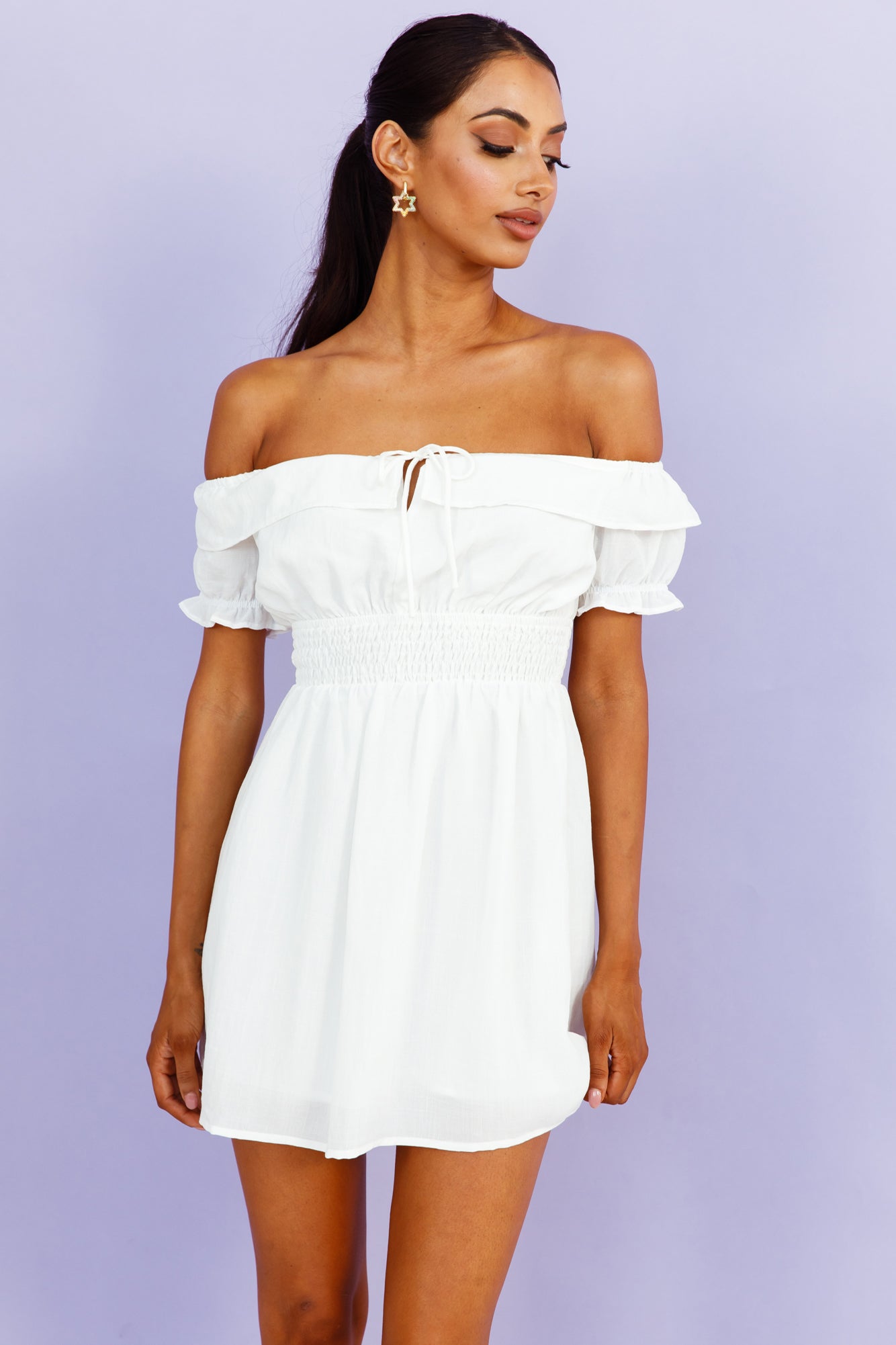 Glowing Weekend Dress White