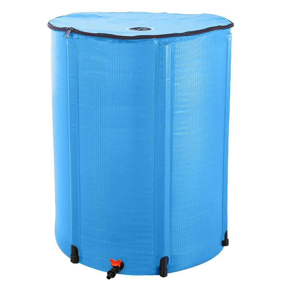 Karl home 100 gal. Blue PVC Rainwater Barrel 729565983725