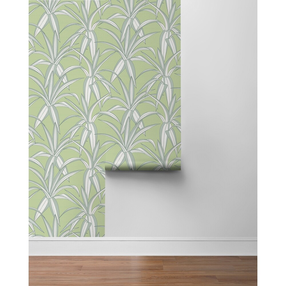 NextWall Tossed Cradle Plant Peel and Stick Wallpaper