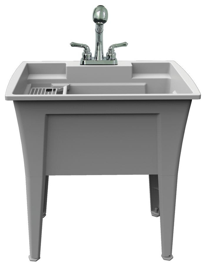 Jewel Laundry Tub kit With Faucet 32 quot  Transitional   Utility Sinks   by Serenity Bath Boutique  Houzz