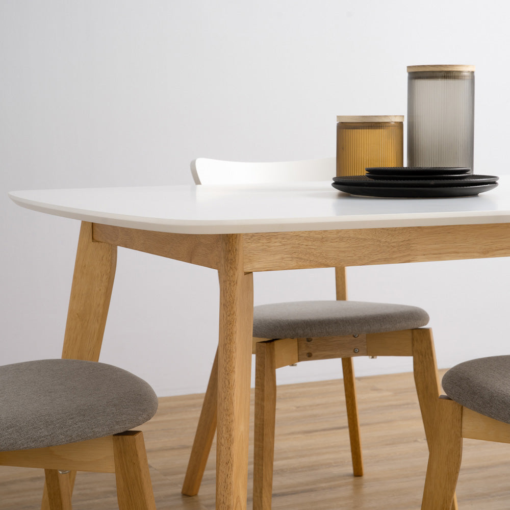 AIMON Dining Table 150cm - Natural & White