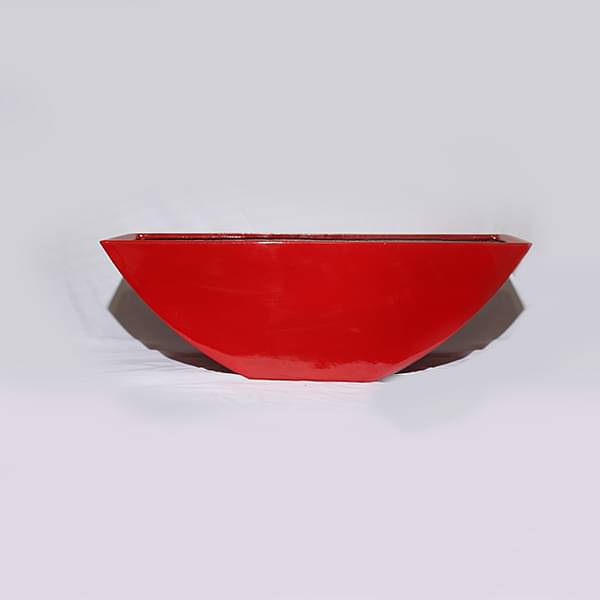 30 inch (76 cm) OTH-4 Rectangle Fiberglass Planter (Red)