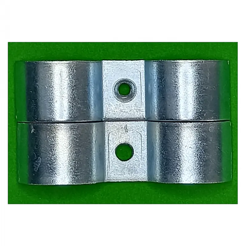 Joint parts fit diameter 32 mm round pipe American style chain link fence connection parts hot dip galvanized 62.2 mm hole pitch