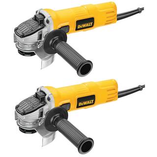 DW 7 Amp 4.5 in. Small Angle Grinder with 1-Touch Guard (2 Pack) DWE4011W4011