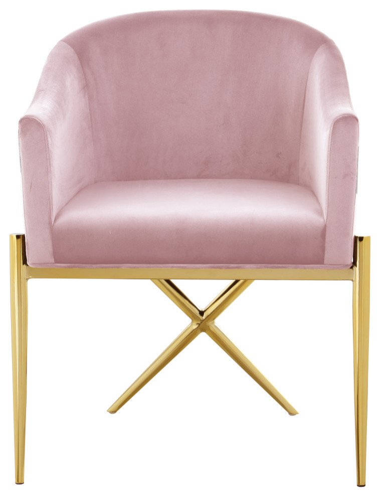 The Parker Dining Chair  Velvet   Midcentury   Dining Chairs   by Meridian Furniture  Houzz