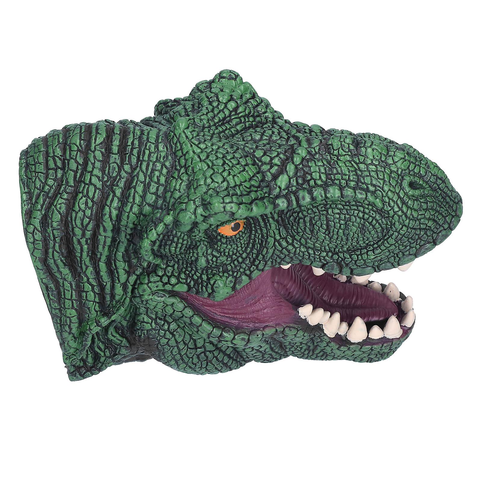 Soft Dinosaur Hand Puppet High Simulation Dinosaur Head Hand Puppet Toys Interactive Kids Toy