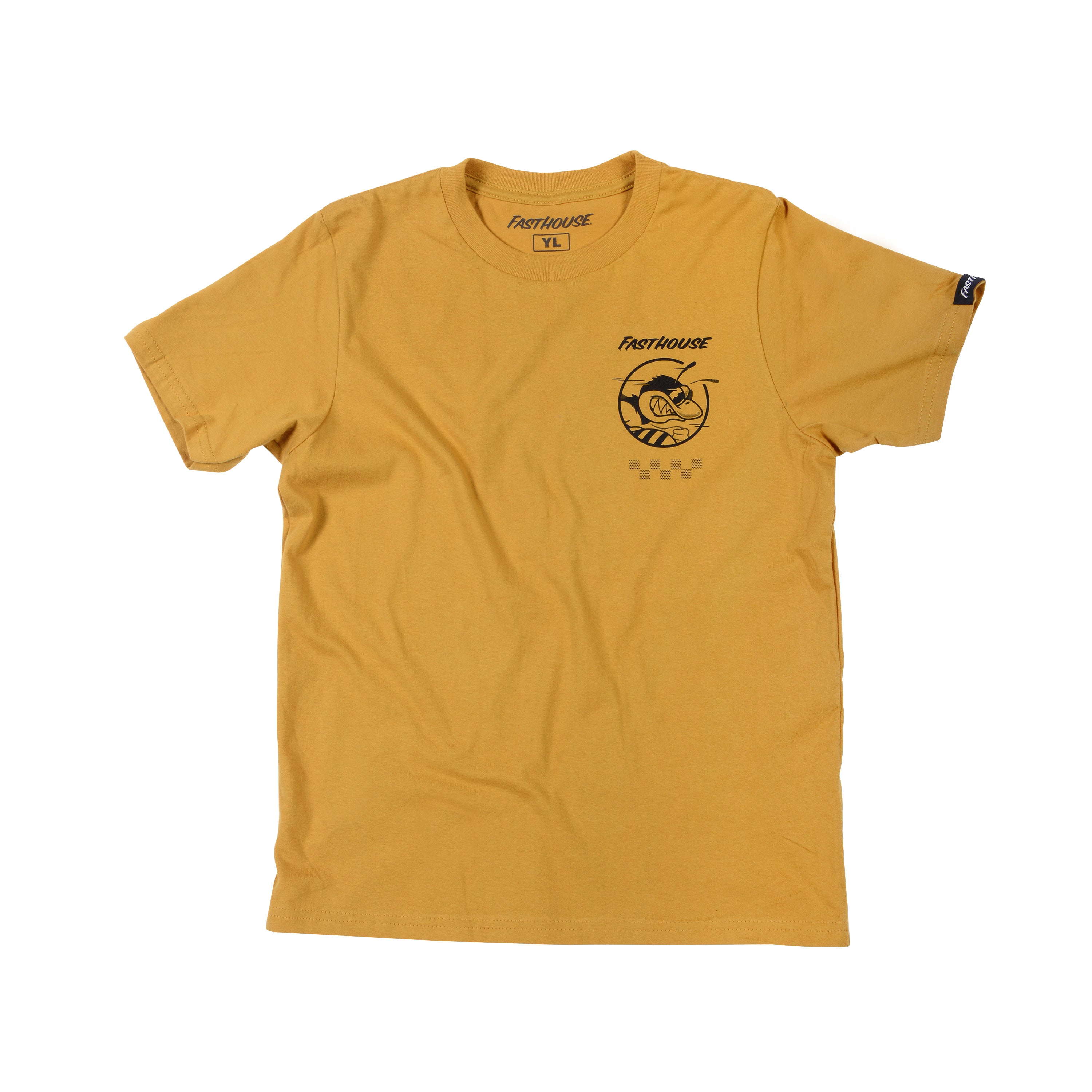 Fasthouse Swarm Tee - Youth - Vintage Gold