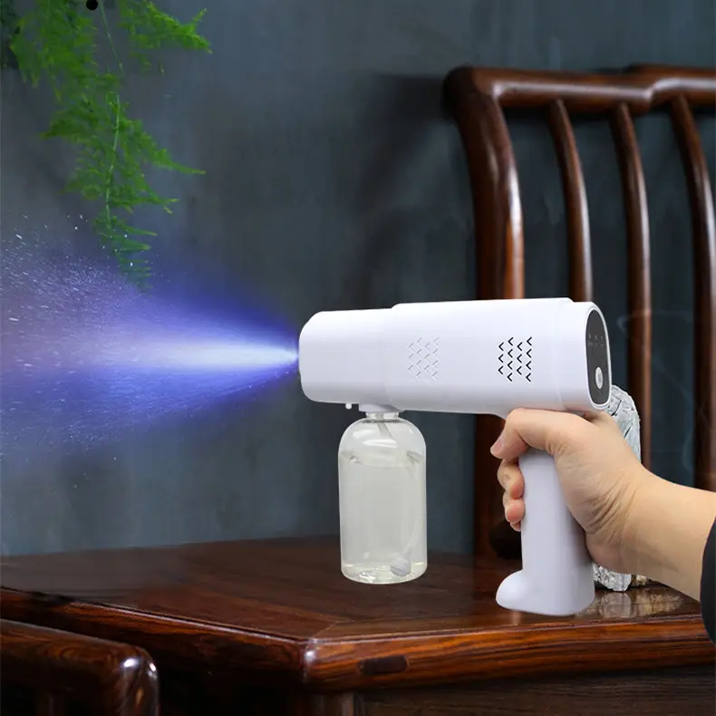 Disinfection spray gun Handheld Blue Light Nano Spray Gun  Portable Nano Sprayer