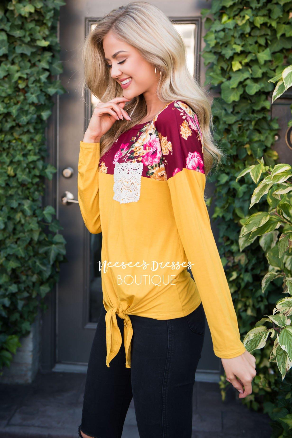 Picture Perfect Front Tie Top