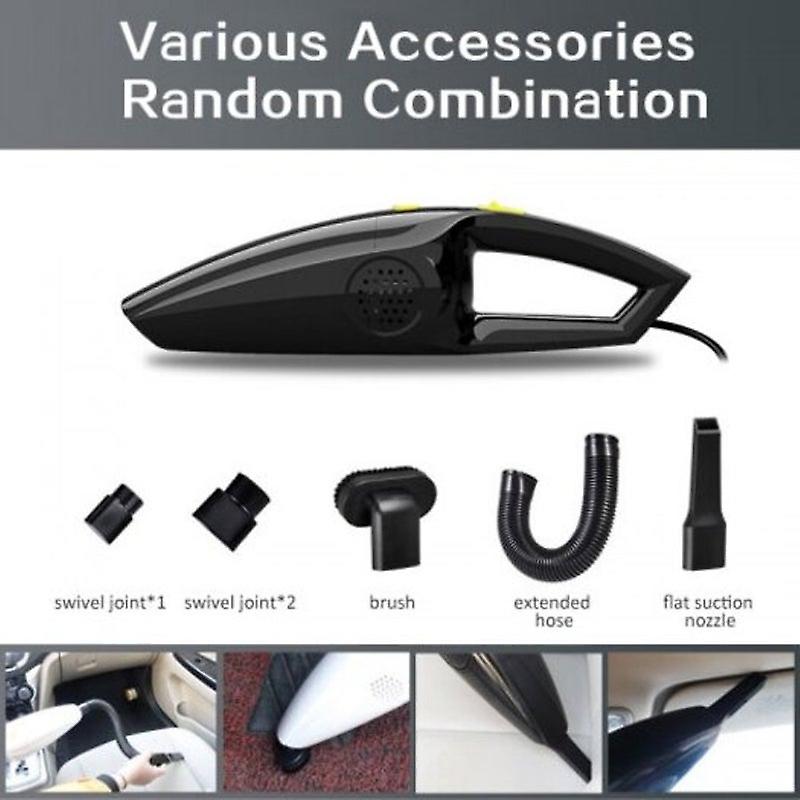 Car Vacuum Cleaner High Power 120W Portable Handheld Black