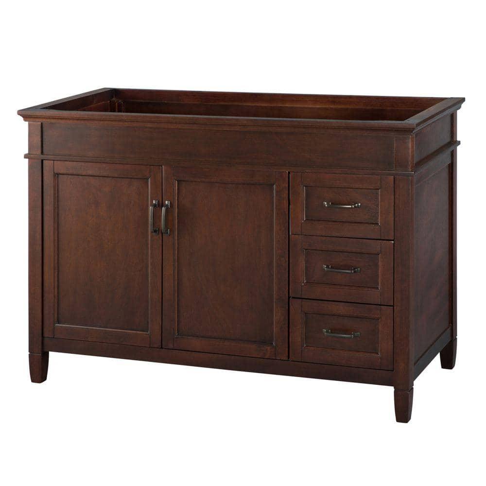 Home Decorators Collection Ashburn 48 in W Bath Vanity Cabinet Only in Mahogany