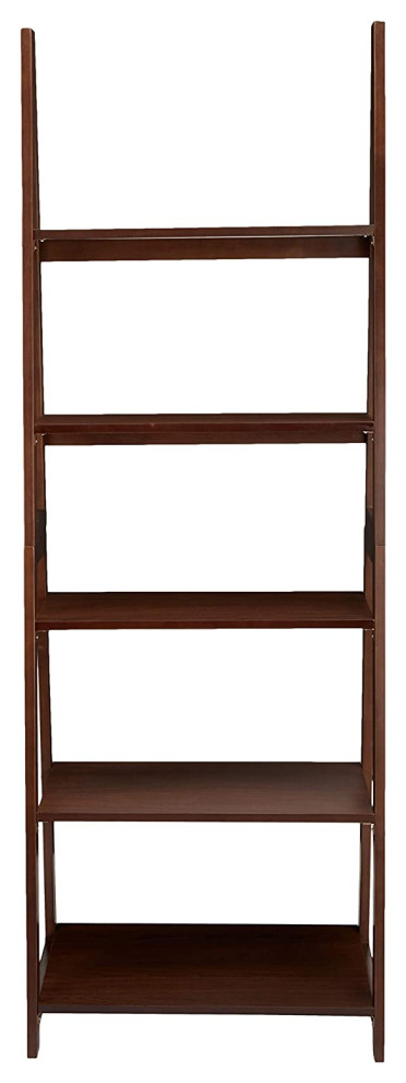 Modern 5 Tier Ladder Bookshelf Organizer   Transitional   Bookcases   by Imtinanz  LLC  Houzz