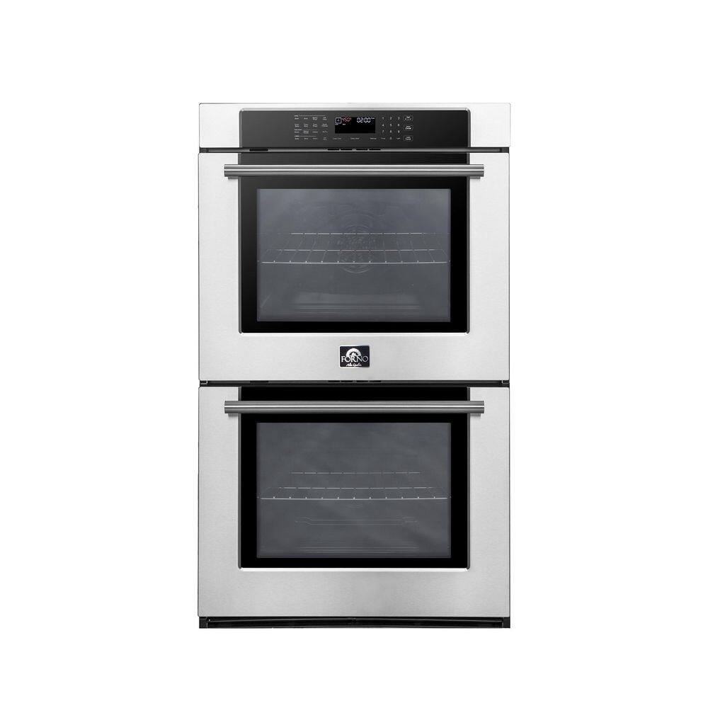 Forno 30 in. Built-In Double Wall Oven with Self Cleaning Function and Steam Cleaning in Stainless Steel FBOEL1365-30