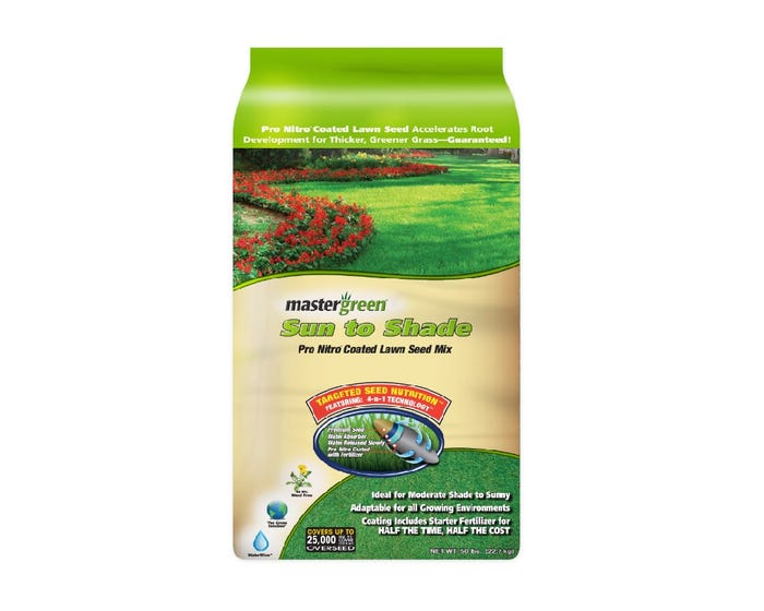 Master Green Sun to Shade Seed Mix， 50 lb. Bag