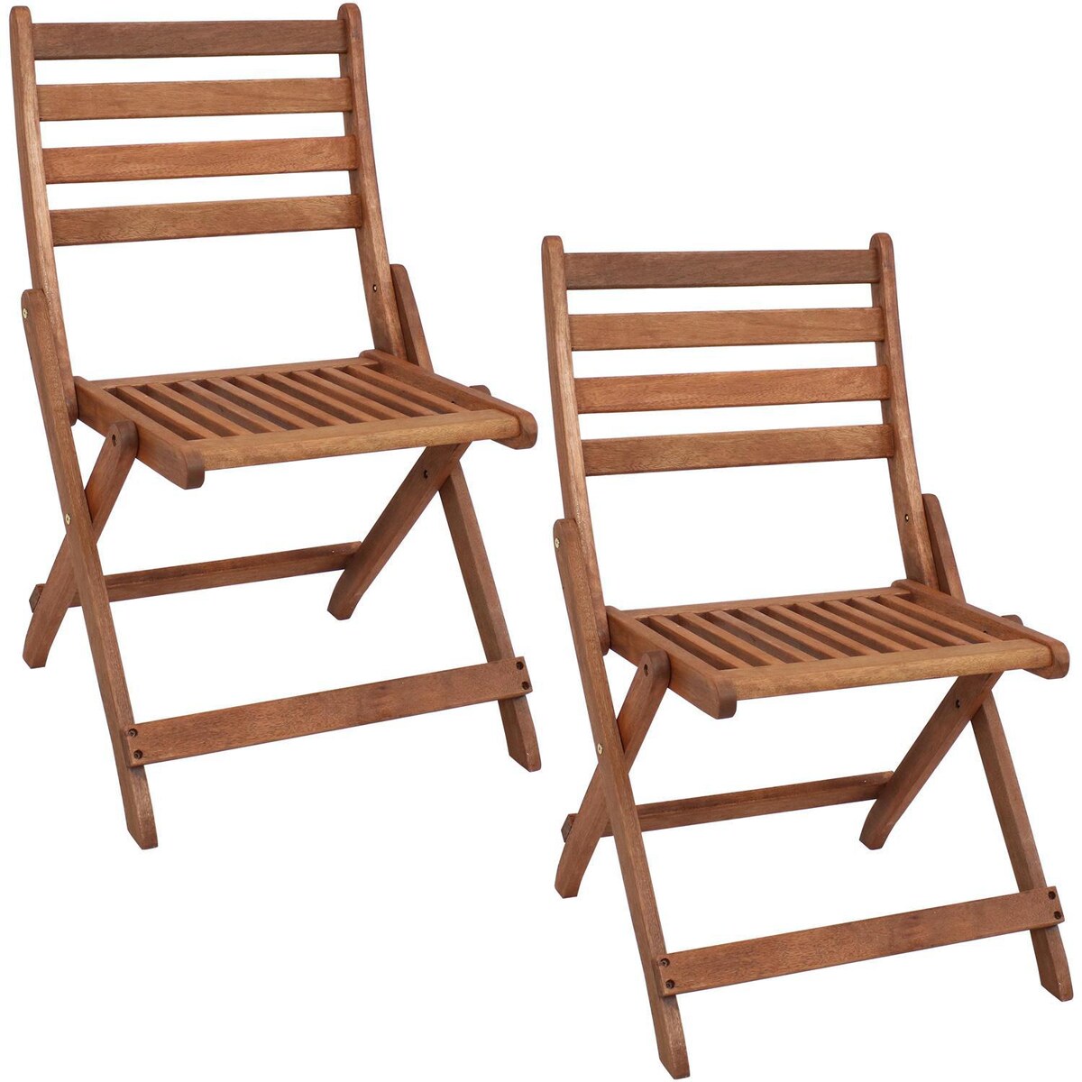 Ultimate Patio Meranti Wood Outdoor Folding Bistro Chair