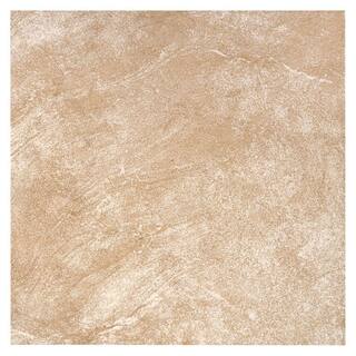 TrafficMaster Portland Stone Beige 18 in. x 18 in. Glazed Ceramic Floor and Wall Tile (17.44 sq. ft.  case) PT011818HD1PV