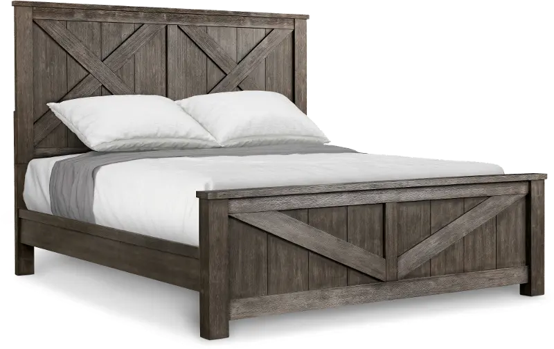 Mossley Brown Queen Bed