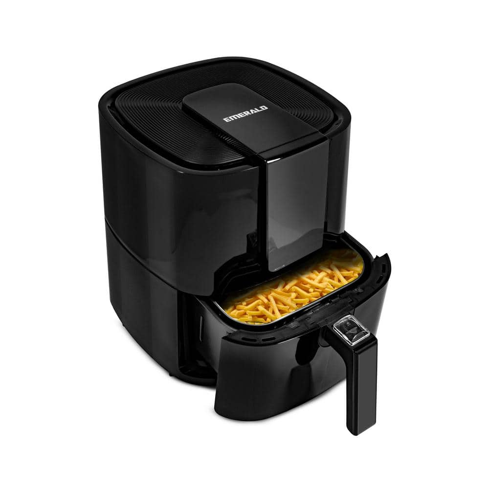 Emerald 5.5 qt. Black Digital Air Fryer with Slide Out Pan/Detachable Basket SM-AIR-1804-5.0