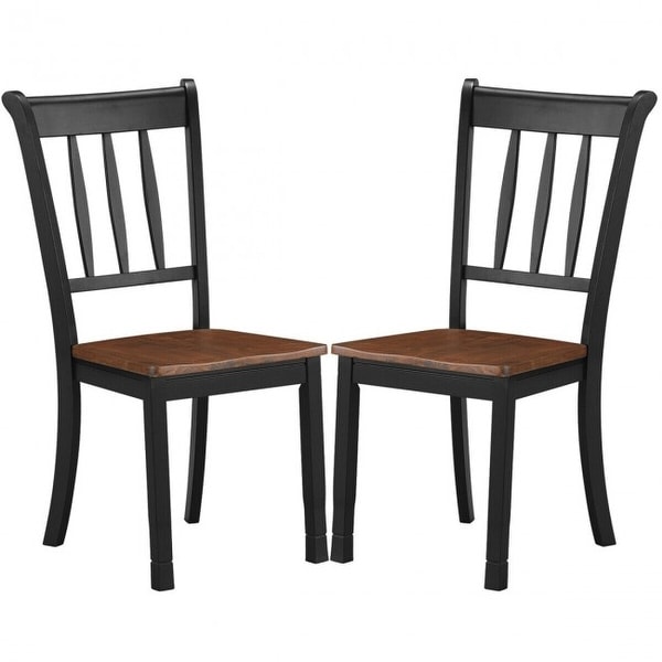 2 Pieces Solid Whitesburg Spindle Back Wood Dining Chairs - 18
