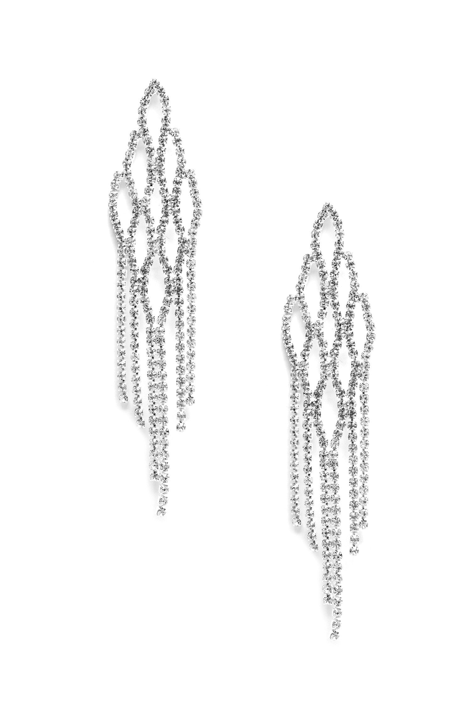 Cascade Into Elegance Rhinestone Earrings