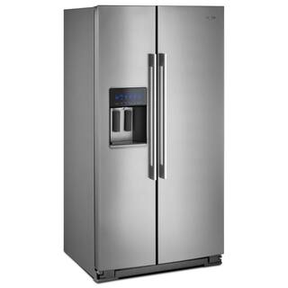 Whirlpool 21 cu. ft. Side by Side Refrigerator in Fingerprint Resistant Stainless Steel Counter Depth WRSA71CIHZ