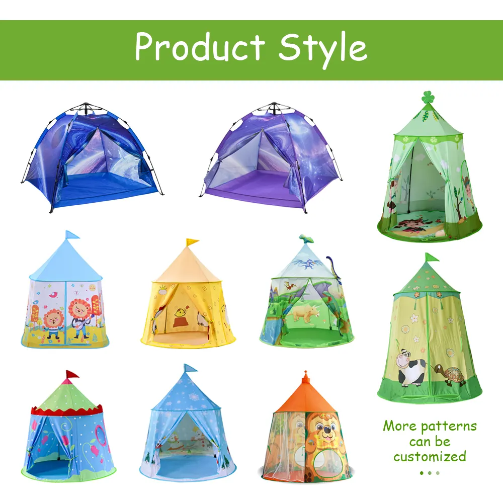 Cheap Kids Home Decore Children's Outdoor Camping Hiking Tent Playhouse Tent Diy Play Toy Kid Camping Tent For Boy Girls