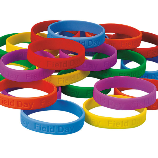 S S Worldwide Field Day Silicone Bracelet (pack of...