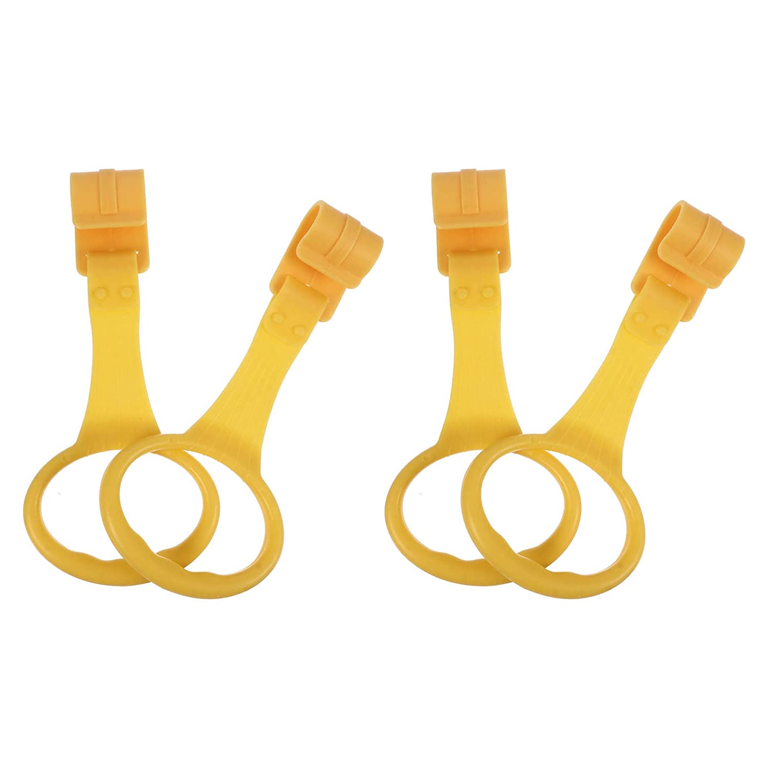 Baby Crib Pull Ring Baby Toddler Walking Assistant Pull Up Ring Safety Activity Gym Toys for Baby Toddler Infant Parents Random Color 4pcs