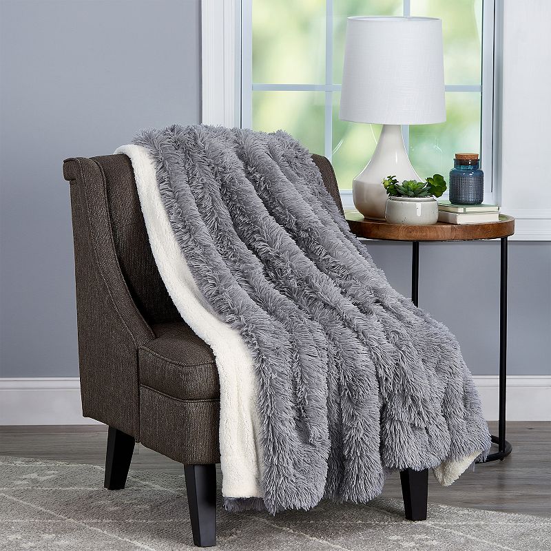 Portsmouth Home Faux Fur Throw Blanket