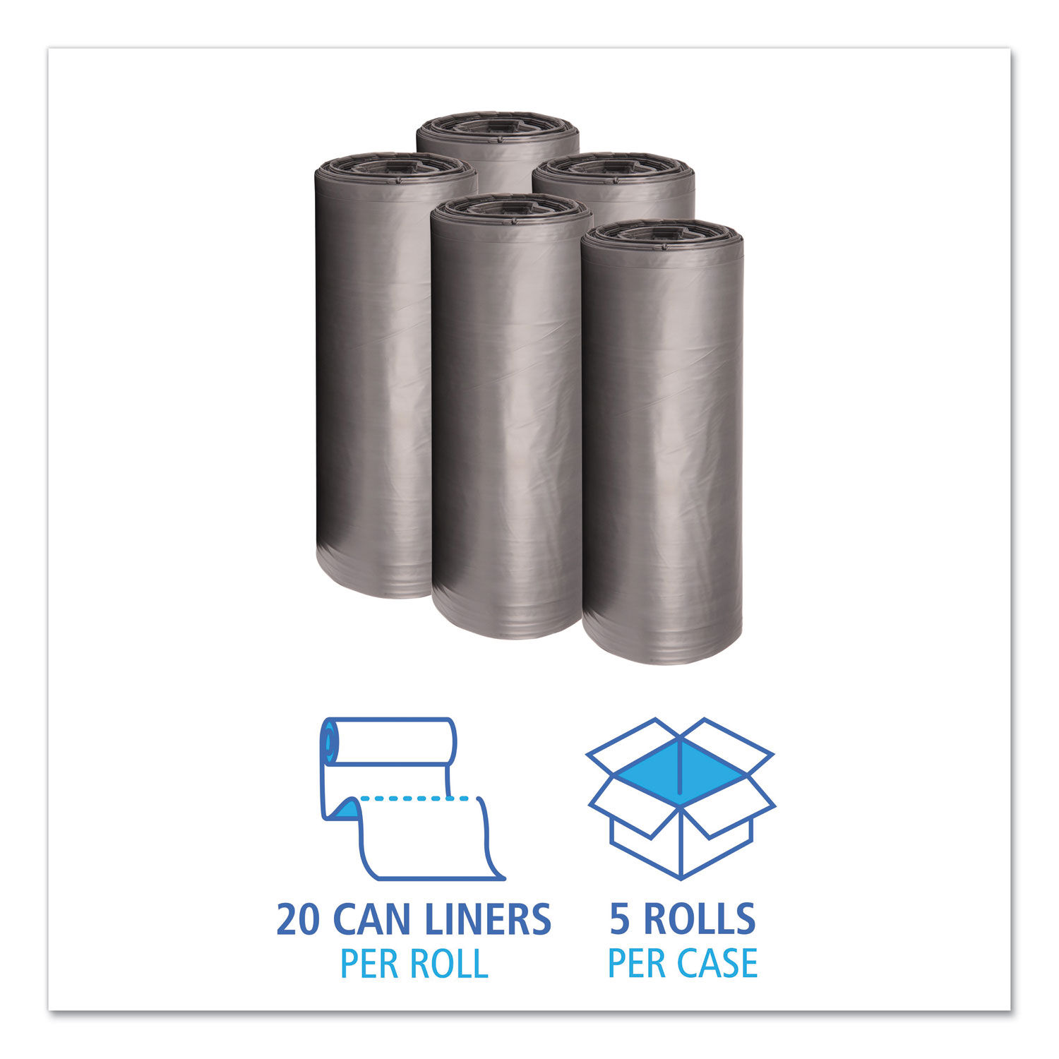 Low-Density Waste Can Liners by Boardwalkandreg; BWK3858SEH