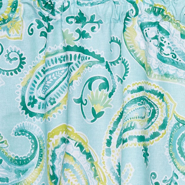 C amp f Home Jade Coastal Blue Valance Collection