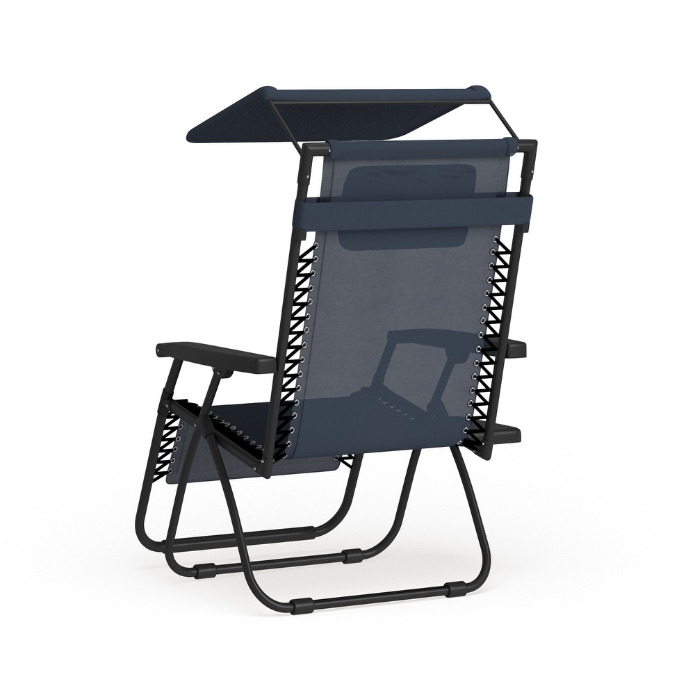 Garden City Oversized Zero Gravity Chair with Sunshade and Drink Tray by Havenside Home