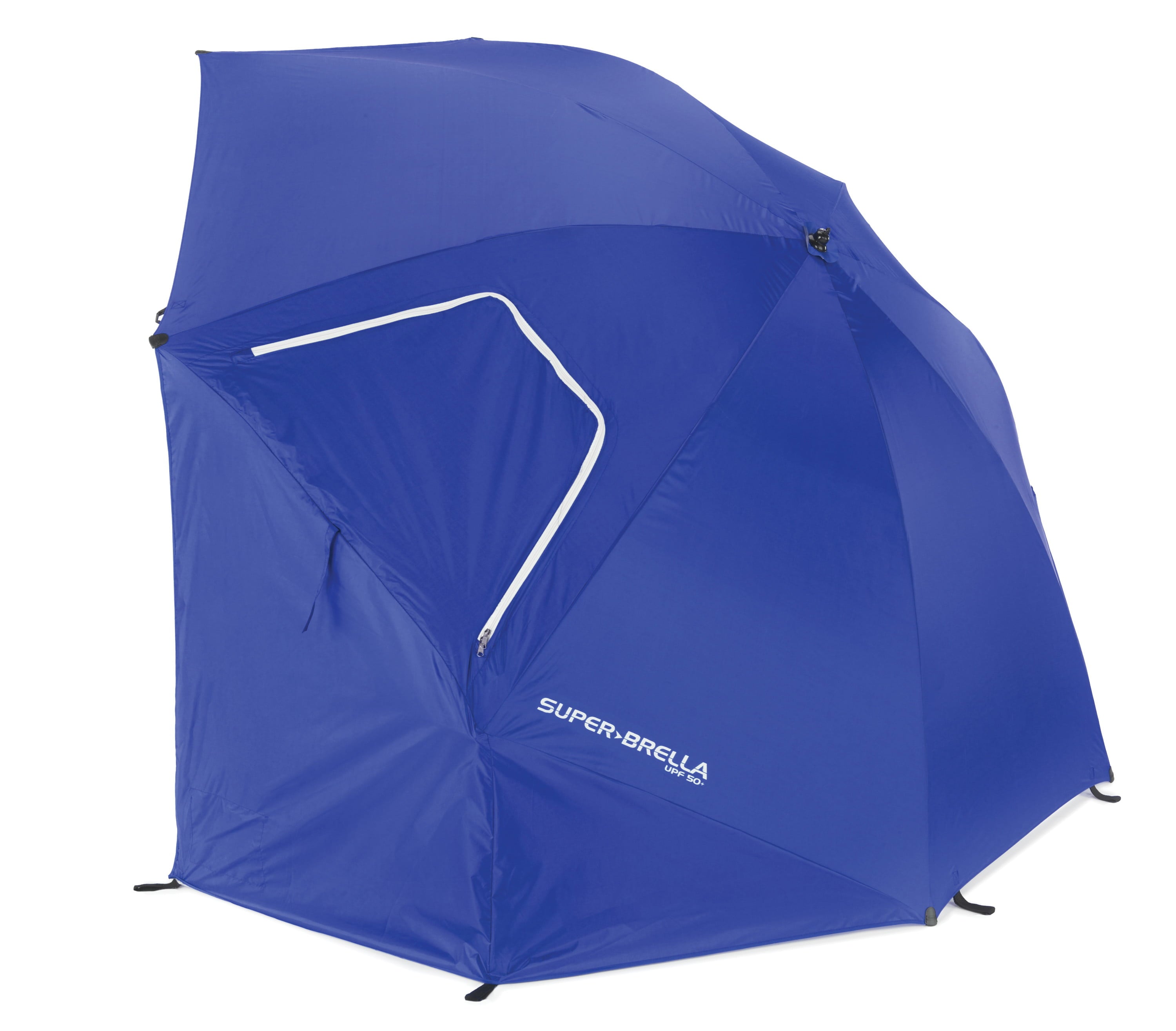 Sport-Brella Super-Brella SPF 50+ Sun and Rain Canopy Umbrella (8-Foot, Blue)