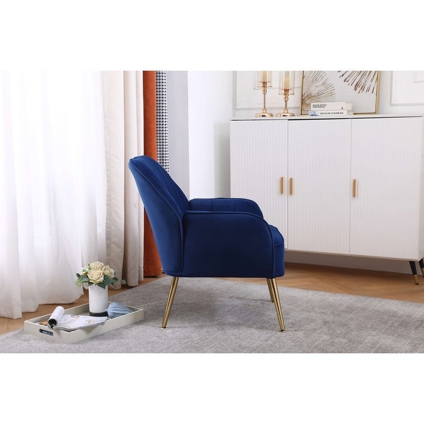 Modern Mid Century Chair velvet Sherpa Armchair