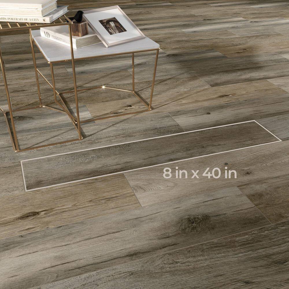 Corso Italia Selva Ash 8 in. x 40 in. Porcelain Floor and Wall Tile (12.92 sq. ft.Case) 610010002200