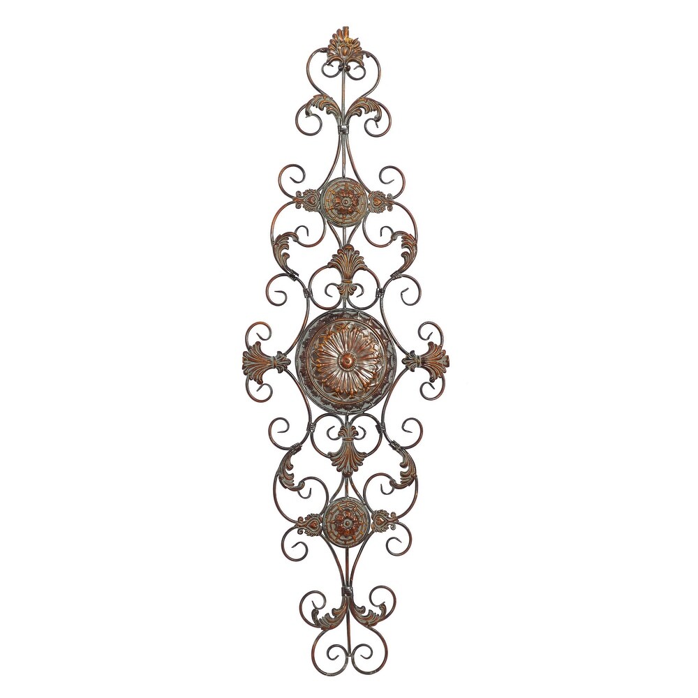 Brown Metal Rustic Ornamental Wall Decorl