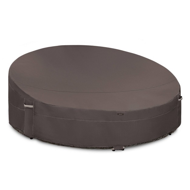 Classic Accessories Ravenna Water resistant Round Outdoor Daybed Cover Dark Taupe