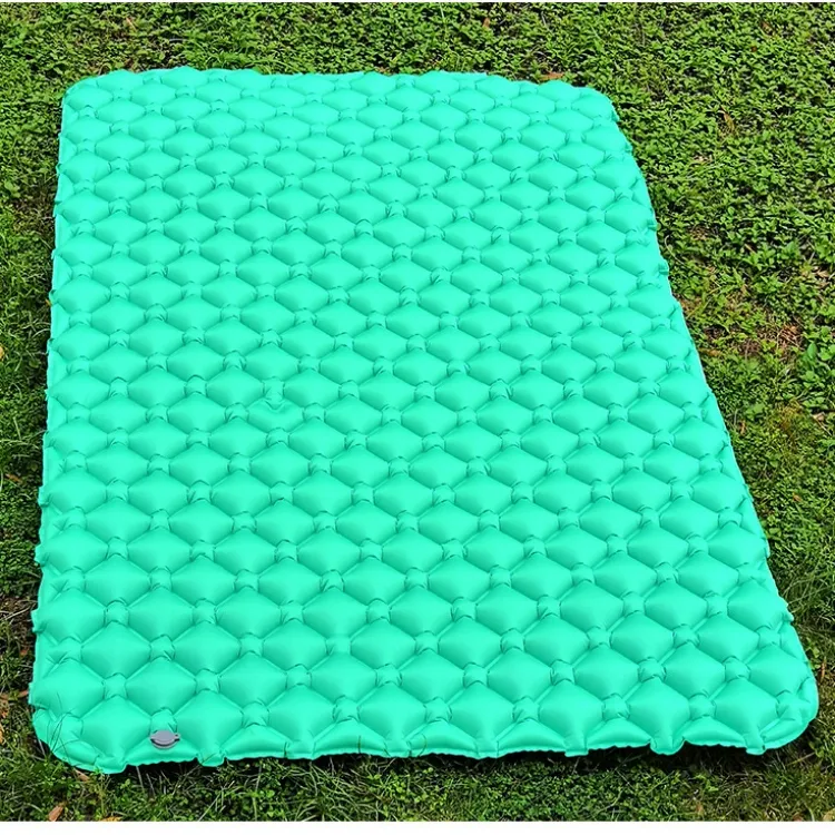 Double Sleeping Pad for Camping Inflatable 2 Person Sleeping Mat with Built in Pump Extra Thick Waterproof Camping Mat