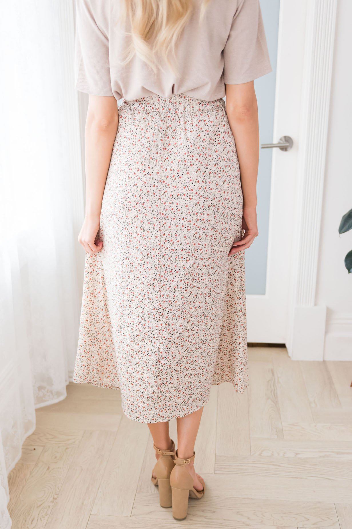 Always Cherished Floral Modest Skirt