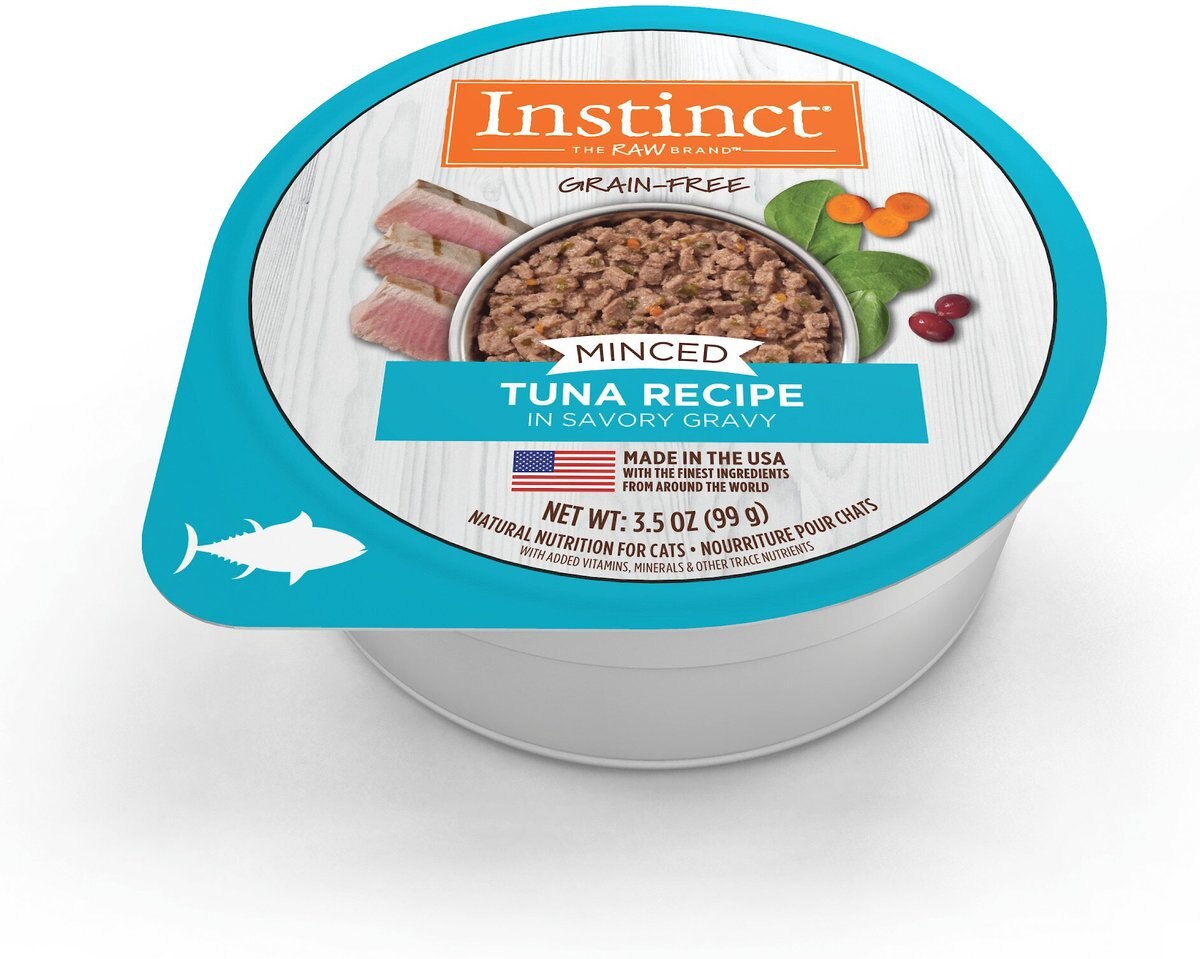 Instinct Grain-Free Minced Recipe with Real Tuna Wet Cat Food Cups