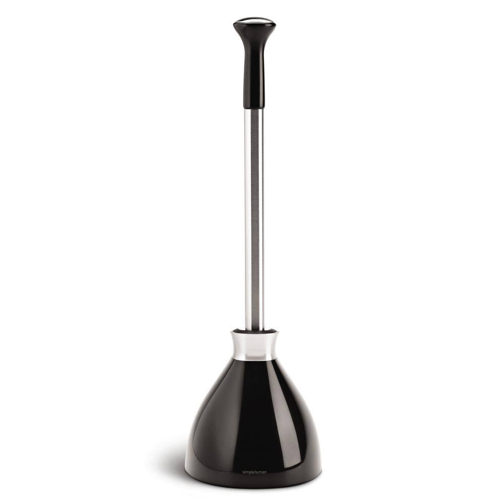 simplehuman Toilet Plunger in Black BT1086